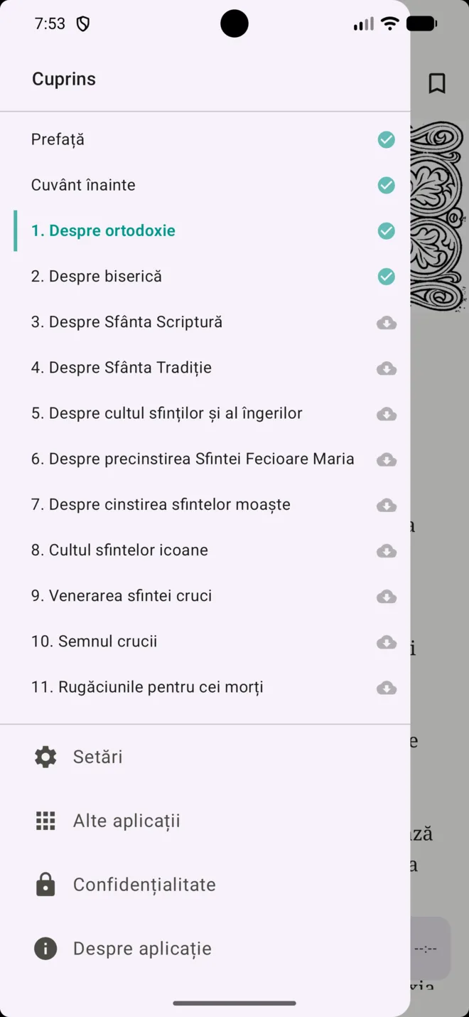 Cuprins cu navigare rapidă